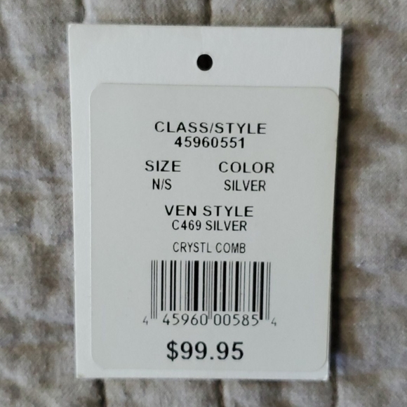 NWT David's Bridal Crystal and Pearl Wedding Comb - Picture 3 of 12